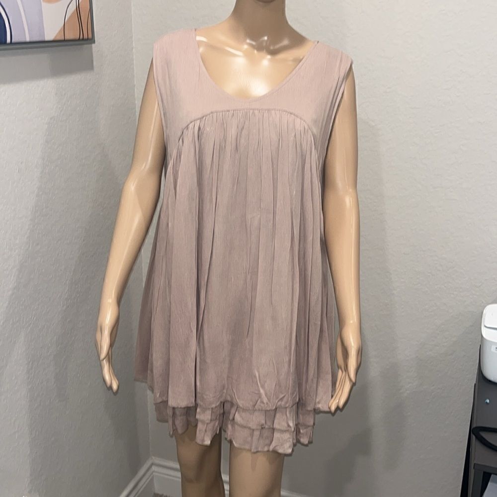 Paisley Vine  nude, fully lined designer dress